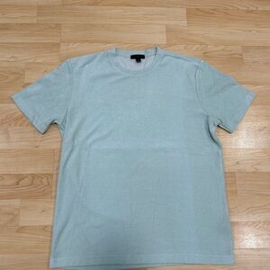 Terry toweling texture Men's Light Blue T-Shirt